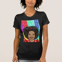 Happy Curls | Digital Art | African-American Girl  T-Shirt