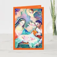 La Navidad Nativity Religious Spanish Christmas v7 Holiday Card