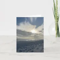 Blank Coastal Beach Note Card