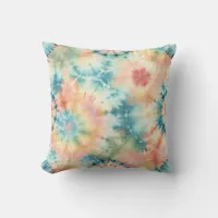 Tie Dye Print Throw Pillow