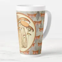 Orange Butterfly Mushroom Moon Latte Mug