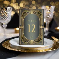 Glam Art Deco Wedding Table Numbers ID1033