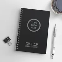 Elegant Black Executive Company Logo Promotional Planner