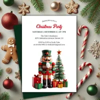 Modern Festive Nutcracker Christmas Party Invitation