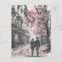 Romance in London Postcard