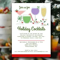 Retro Cocktails party Invitation