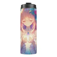 Magical Ethereal Anime Girl  Thermal Tumbler