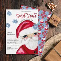 Secret Santa Gift Exchange Classic Christmas Invitation