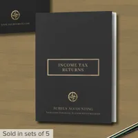 Custom Income Tax Folders with Pockets