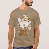 Funny Bee Gnome with Pail of Honey T-Shirt