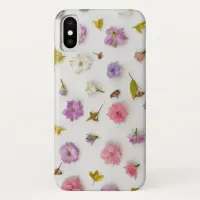 Delicate Floral Blossoms Unique Mockup Style iPhone X Case