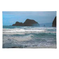 Hawaiian Coastal Island Ocean Tropical Paradise Cloth Placemat