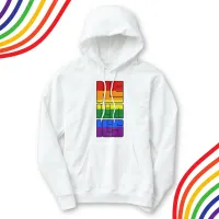 He Him His Pronouns Pride Rainbow Design Hoodie