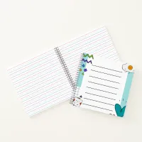 Square Cute Doodle Cartoon Memo Notes Notebook