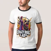 Crazy Dog Lady With Her Fierce Guard Dog T-Shirt