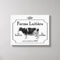 Vintage French Dairy Canvas Print