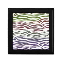 Zebra Stripe Colorful Abstract Gift Box