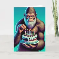 Sasquatch Bigfoot Funny Birthday Card