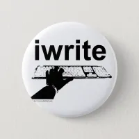 I Write Epic Author Slogan Bold Unique Design Button