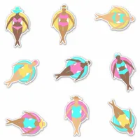 Curvy Ethnic Girls in Swimming Pool Floats Sticker