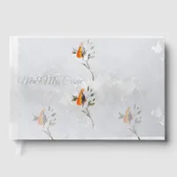 Size: 9" x 6", NullValue, Paper: Blank White 70 lb Foil Guest Book