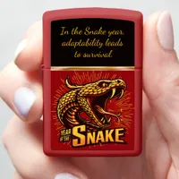 Celebrating the vibrant year of the snake festival zippo lighter