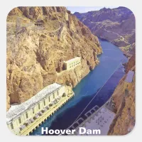 Hoover Dam, Nevada Square Sticker