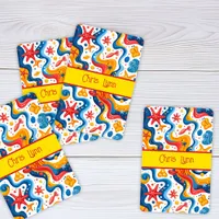 Mod Abstract Beach Theme with Starfish Jumbo Poker Cards