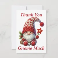 Christmas Gnome Thank You Card