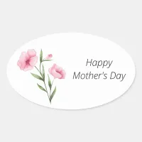 Mother's Day Pink Floral Sticker