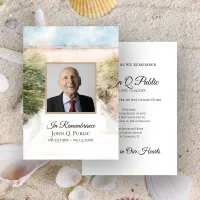 Natural Beach Death Anniversary Memorial Invitation