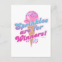 Sprinkles are for Winners Postcard