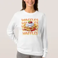 Stack of Waffles Covered in Strawberries T-Shirt