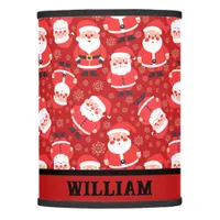 Santa Claus Red Boys Name  Lamp Shade