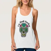 Decorated Abstract Skull T-Shirt Tank Top