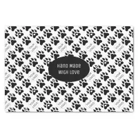 Dog Paws Minimal Modern Text and Logo Tissue Paper