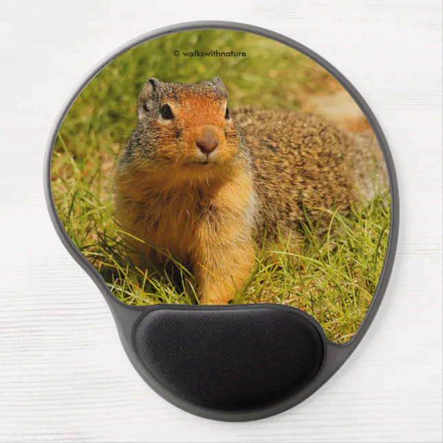 A Twitchy-Nosed Columbian Ground Squirrel Gel Mouse Pad