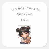 Customize Girl Book Plate