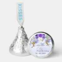 Purple Gold Butterflies Fairy First Birthday Hershey&#174;'s Kisses&#174;