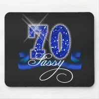 Sassy Seventy Sparkle Mouse Pad