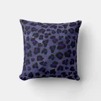 *~* Leopard Black Throw Pillow