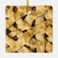 Hap-pie Christmas | Funny Apple Pie Pun Ceramic Ornament