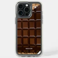 Custom Name Chocolate Candy Bar Chocolate Lover iPhone 15 Pro Max Case