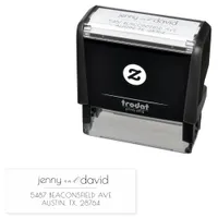 Two First Names Or Family Names Retrun Address Self-inking Stamp