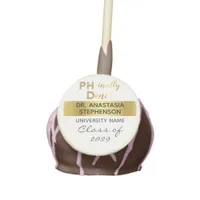 Gold Doctorate PhD Graduation Ceremony Party Cake Pops