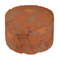 Southwest Canyons Petroglyphs Pouf