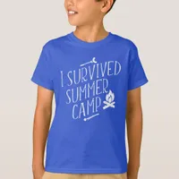 I Survived Summer Camp Boys First Camping Trip T-Shirt