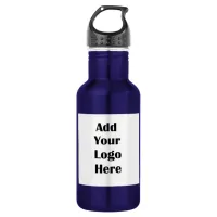 Add your Business or Team Logo to this  Stainless Steel Water Bottle