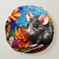 Cute Funny Mosaic Mice cushion pillows