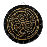 Triple Celtic Knot Swirl Mandala Dart Board